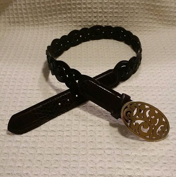 Brighton Dark Brown Braided Belt main image 7